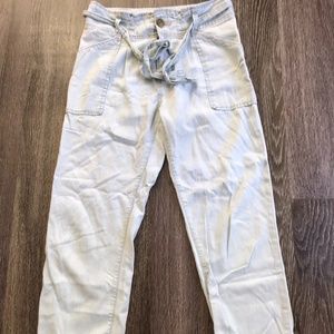 VINTAGE Current Elliot Paper bag Waist Pant in ICE size 23